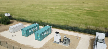 Batteriespeicher der TRICERA energy