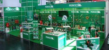 Der PERKEO-Messestand auf der DACH+HOLZ