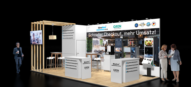 Visualisierung: GiroWeb auf Messestand 304 in IT-Halle A2 der Internorga in Hamburg