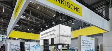 Messestand Fränkische Rohrwerke, Messe IFAT, Messebau ISINGERMERZ