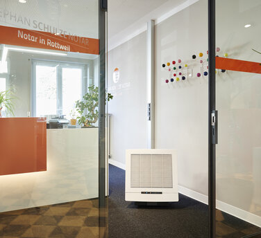 Eingangsbereich zum Notariat Schulze in Rottweil