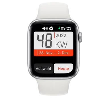 Calmenda auf der Apple Watch