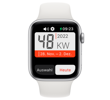 Calmenda auf der Apple Watch