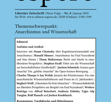 Die neue espero, Nr. 8 (Winterausgabe 2023/24), 412 Seiten, kostenlos!