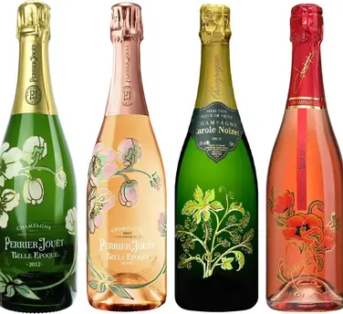 Die 4 schönsten Champagner Flaschen im Jugendstil Design