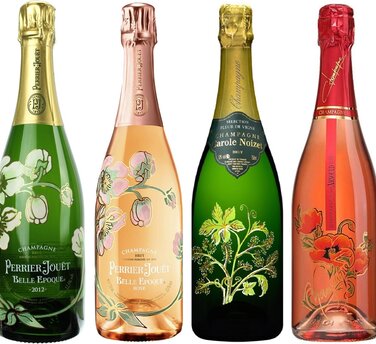 Die 4 schönsten Champagner Flaschen im Jugendstil Design