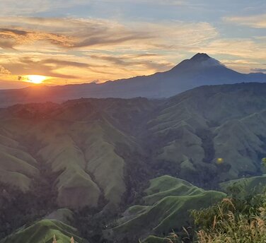 Mindanao's Berge und Natur ist sehr abwechslungsreich 