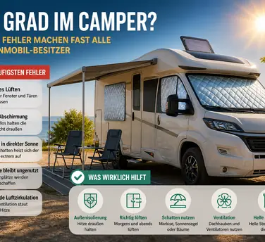 40 Grad im Camper? Diese Fehler machen fast alle Wohnmobil-Besitzer