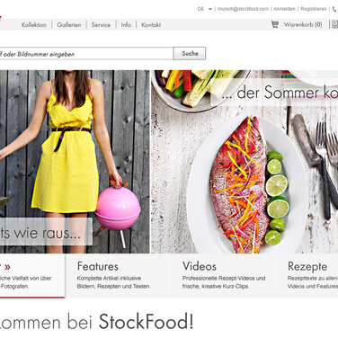 Food-Bildagentur StockFood geht mit neuer Website live