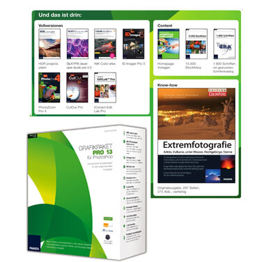 Franzis Grafikpaket Pro 13 für Photoshop - High-end Software Komplettpaket