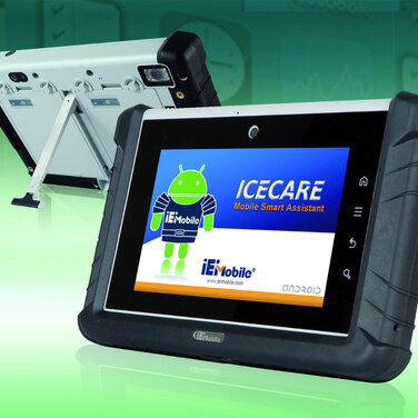 Robuster Android-Tablet-PC mit Hot-Swap Akkus