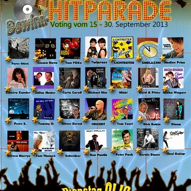 Deutschmusik Song Contest und Radio Let´s Dance präsentieren die Gewinn-Hitparade