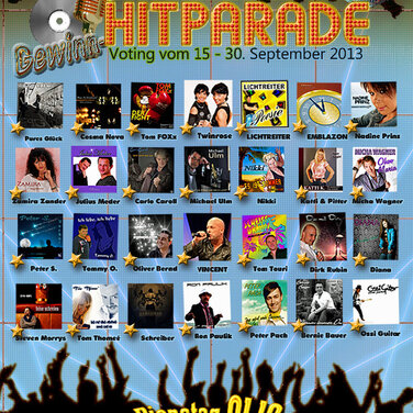 Deutschmusik Song Contest und Radio Let´s Dance präsentieren die Gewinn-Hitparade