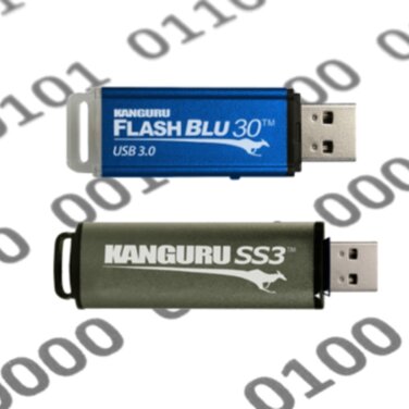 USB-Sticks mit Schreibschutz: Kanguru FlashBlu30 und SS3 gehören zu schnellsten Speicher-Sticks auf dem Markt