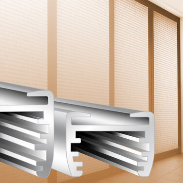 Innovation für große Fenster: Mit dem sensuna® Profil+ Plissee-Vielfalt für große Fensterflächen entdecken