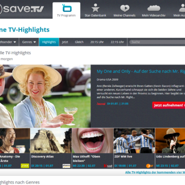 Mit Save.TV den Bambi 2014 und andere TV-Highlights anschauen, wann man will