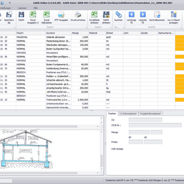 Die neue Software GAEB-Online 2014 verbindet Office-Programme mit der GAEB-Schnittstelle