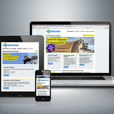 Almut M. entwickelt die Website von TCS Arbeitssicherheit