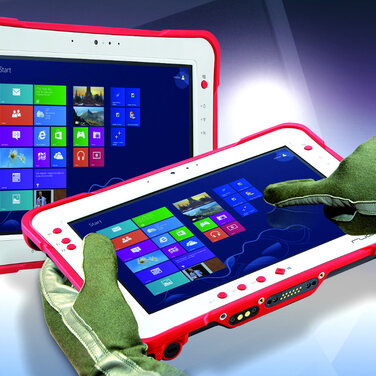 Leistungsstarker, robuster 10“ Tablet-PC mit ultrahellem Display