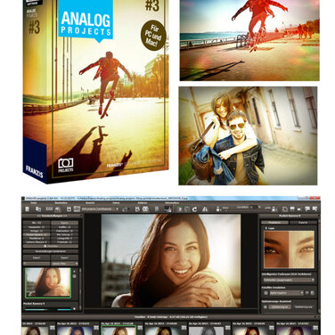 Neues Franzis ANALOG projects 3 - Fotosoftware zum Veredeln von Bildern im Vintage-Retro-Style