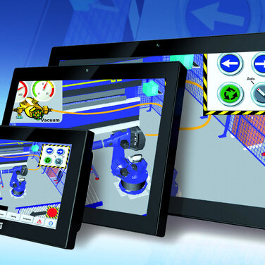 KompakteTouchpanel-PC`s bieten IP64 frontseitig