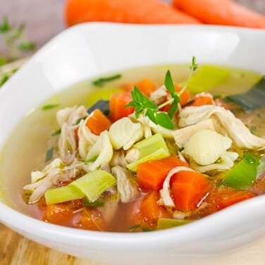 Hühnersuppe bei Erkältung