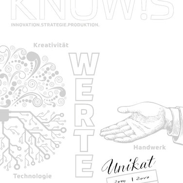 2000 Unikate - Die aktuelle KNOW!S beschäftigt sich mit Werten und ist selbst ein Unikat.