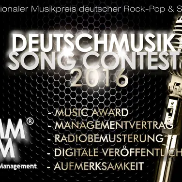 Deutschmusik Song Contest 2016: Managementvertrag für Gewinner