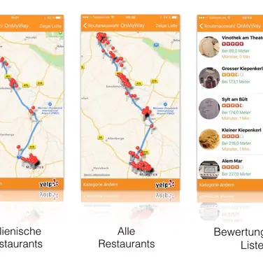 OnMyWay - Was liegt auf dem Weg?