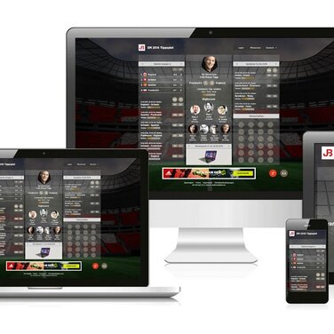 Die Fussball-Tippspiel Web-Applikation „Tipp Striker“ lässt Unternehmen die Emotionen um die EM 2016 nutzen
