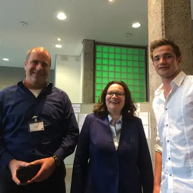 Eckert-Schüler begeistert Bundesministerin Nahles
