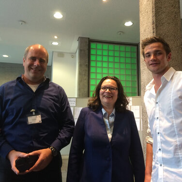 Eckert-Schüler begeistert Bundesministerin Nahles