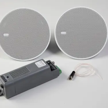 Kleine Beschallungsanlage mit Bluetoothsteuerung für Deckeneinbau