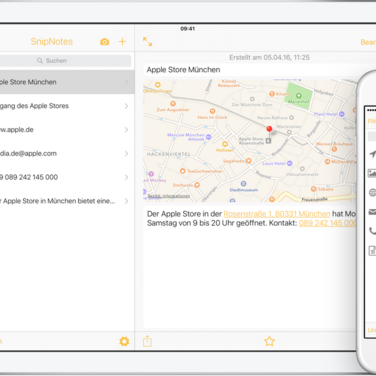 SnipNotes 2.0 - Intelligente Notizen für iOS und Apple Watch