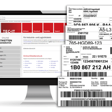 Barcode-Etiketten online erstellen und drucken