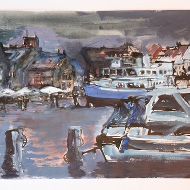 Eröffnung Kunstausstellung Franz Kottmeier im Künstlercafé & Wortwerke in Husum