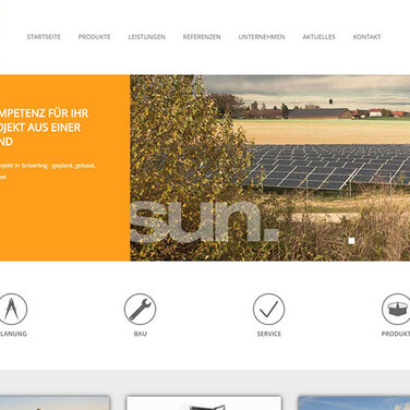 sun.factory GmbH geht mit neuer Website ans Netz