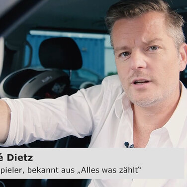Video-Botschaft gegen Handynutzung am Steuer Schauspieler André Dietz unterstützt Kampagne BE SMART!