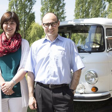 Letzte Station des weißen BARKAS des BFW Leipzig führt nach Chemnitz