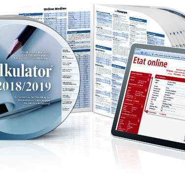 Der neue Etat-Kalkulator® 2018/2019 - Alle Werbekosten jederzeit im Griff