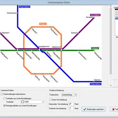 Neue Software für die Erstellung von Liniennetzplänen