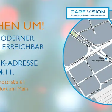 24. November 2018: Eröffnung der CARE Vision Augenklinik Frankfurt an neuem Standort
