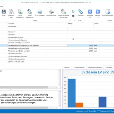 GAEB-Online 2018 - V7: Kostenlos updaten, noch schneller kalkulieren