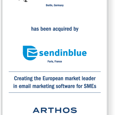 ARTHOS advises Newsletter2Go on its sale to SendinBlue