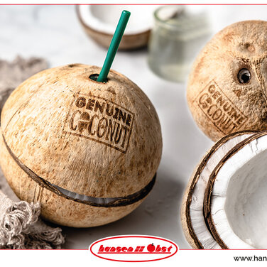 Neu bei Hansen Obst: BIO Trink-Kokosnüsse aus Thailand