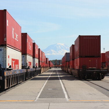 Vom Duisburger Hafen nach China