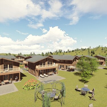 Bauarbeiten im ChaletResort Sankt Englmar schreiten weiter voran