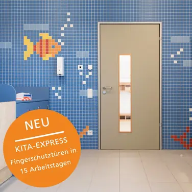 KITA-Express-Programm für Fingerschutztüren – Küffner liefert Komplettelemente