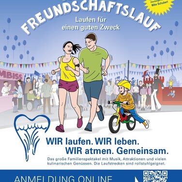 18. Freundschaftslauf - Laufen gegen Mukoviszidose - BB-Radio, Bürgermeister, VIPs