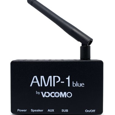 Der AMP-1 blue True-Wireless-Stereo Verstärker - macht aus jedem Lautsprecher eine HiFi-Bluetooth Box
